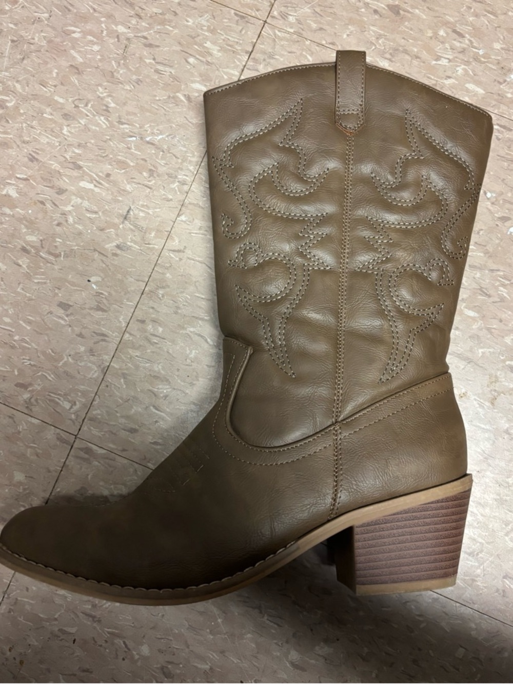 Western Cowboy Embroidered Boho Boots Brown Women’s Size 9 - Picture 5 of 10